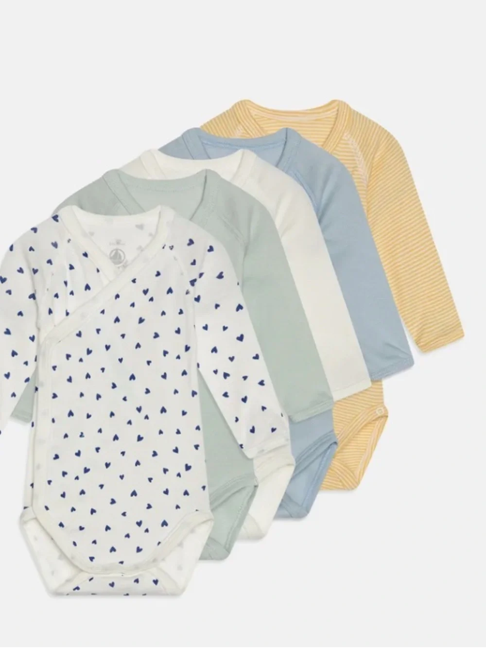 Petit Bateau Lot of 5 Bodies 1M
